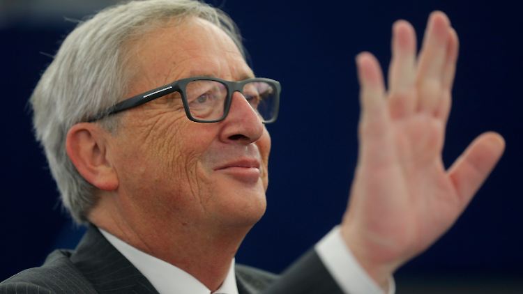 Jean-Claude Juncker vor dem Europaparlament in Straßburg.