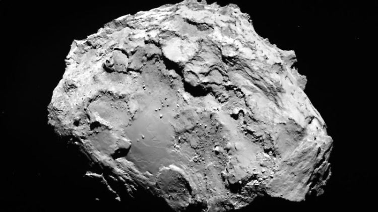 Aufnahme des Kometen 67P/Tschurjumow-Gerassimenko, am 3. August 2014 aus einer Entfernung von 285 Kilometern von der Raumsonde "Rosetta" gemacht.