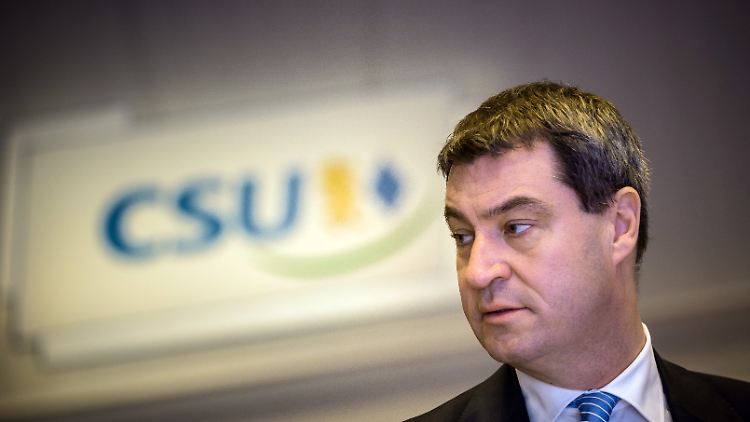 Bayerns Finanzminister Söder profiliert sich in regelmäßigen Abständen mit markigen Worten zur Flüchtlingskrise.