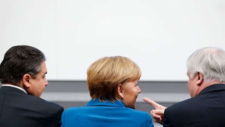 Halten sie noch zwei Jahre miteinander durch? SPD-Chef Gabriel, Kanzlerin Merkel und CSU-Chef Seehofer.