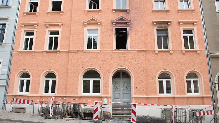 Die geplante Flüchtlingsunterkunft in der Rauhentalstraße nach dem Brand