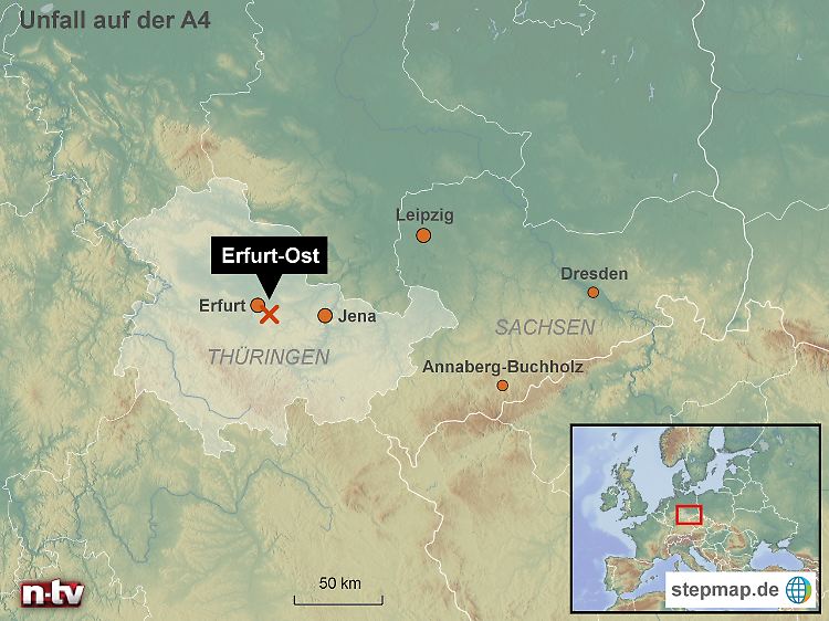 Auf der A4 Richtung Dresden: Die Reisegruppe befand sich auf der Heimfahrt nach Annaberg-Buchholz.