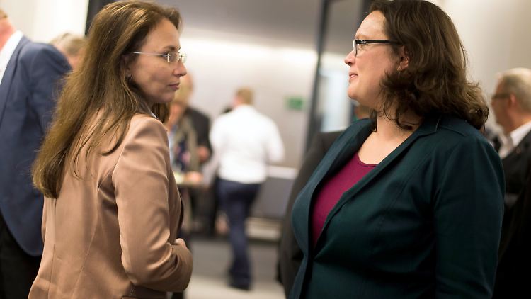Zwei, die künftig noch mehr miteinander zu tun haben werden: Fahimi und Nahles.