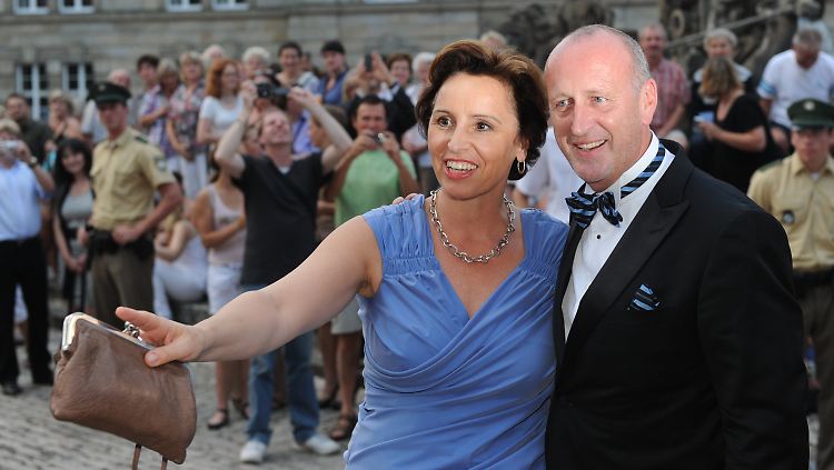Christine und Hubert Haderthauer 2012 bei einem Staatsempfang in Bayreuth.