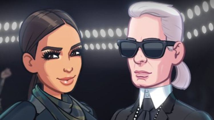 Karl Lagerfeld ist der neueste Promi-Gast bei "Kim Kardashian: Hollywood".