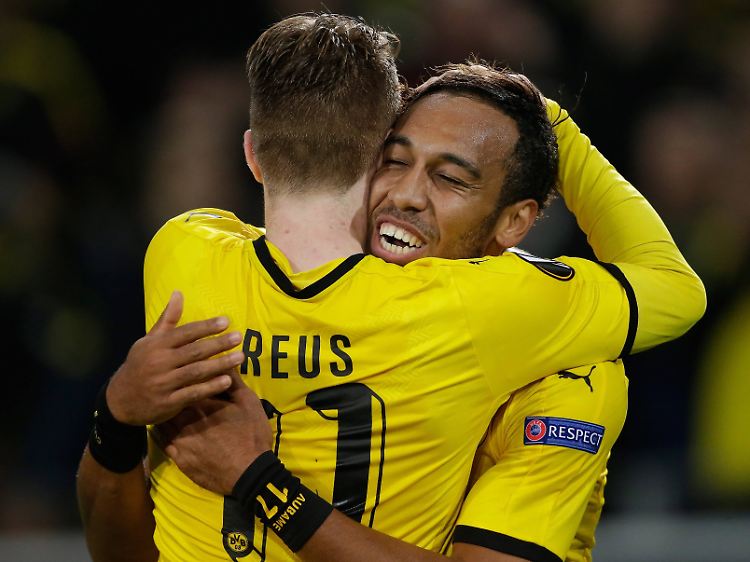 Marco Reus und Pierre-Emerick Aubameyang stellten die Weichen mit ihren Toren in der ersten Halbzeit auf Kantersieg.