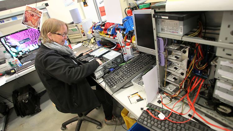 50 Prozent der 200 Mitarbeiter des gemeinnützigen Computerrecycling-Unternehmens AfB sind behindert. 