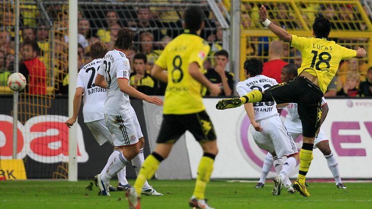 Lucas Barrios brach mit dem 1:0 den Bann und die Moral der Münchner.