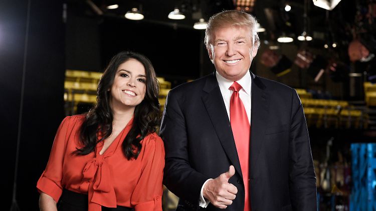 Trump gemeinsam mit Cecily Strong von "Saturday Night Life".