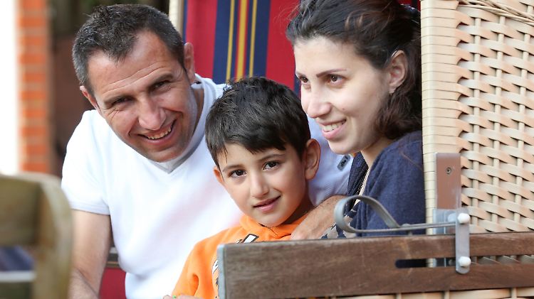Keimzelle der Gesellschaft: Familie aus Syrien auf Sylt.