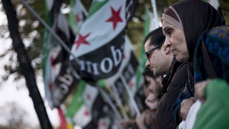 Bei der Syrien-Konferenz in Wien vor knapp zwei Wochen demonstrierten syrische Oppositionelle gegen das Treffen.
