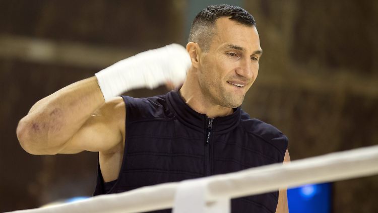 Klitschko beim Training in Österreich.