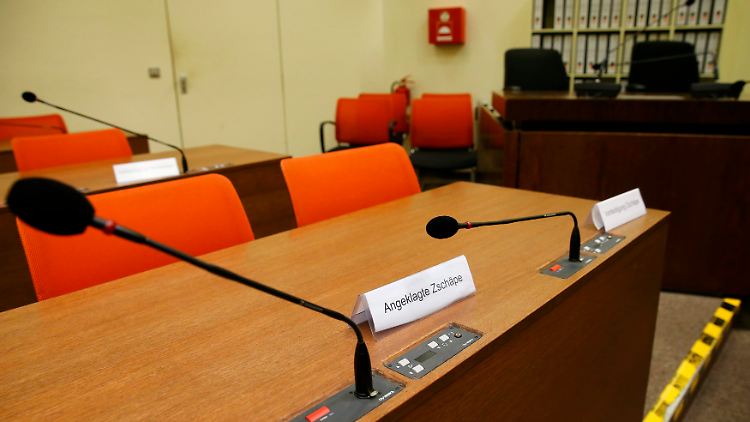 Zschäpes Platz im Gerichtssaal