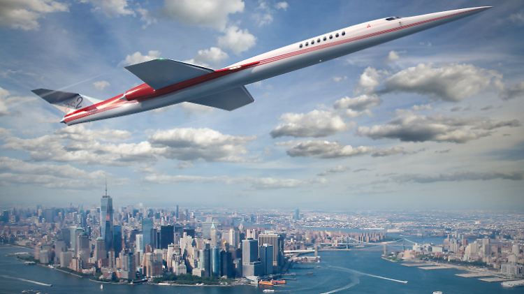 Abflug ab Newark? Ein "AS2" lässt die Skyline von Manhattan hinter sich (Computergrafik).