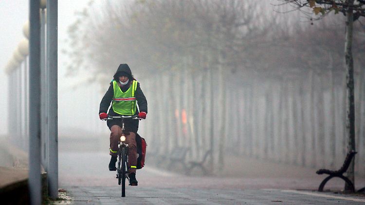 Auch Sprühregen verschlechtert die Sicht.