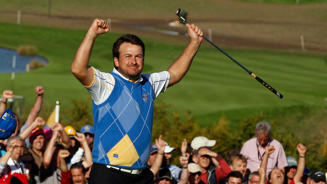 Graeme McDowell holte den entscheidenden Punkt für Europa.