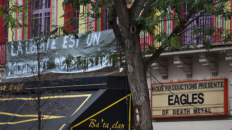 Eingang zum Bataclan in Paris.
