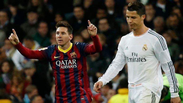 Im Blickpunkt: Lionel Messi und Cristiano Ronaldo.