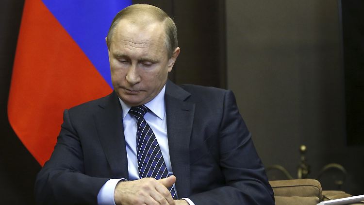 Wladimir Putin reagiert wütend.
