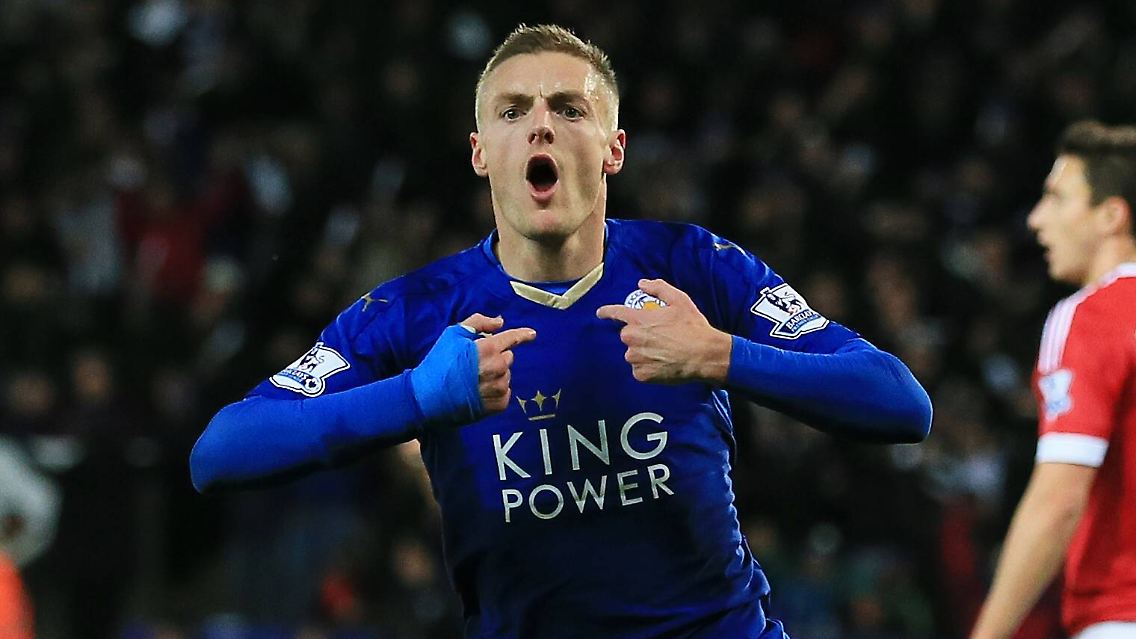 Aufsteiger Jamie Vardy ist einer der großen Konkurrenten von Wayne Rooney.
