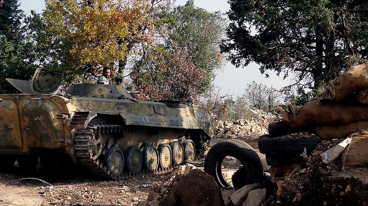 Syrische Regierungstruppen in der Provinz Latakia.