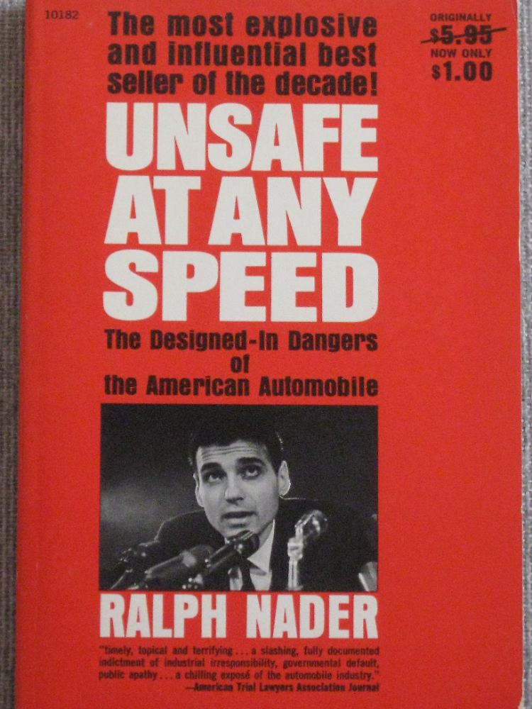 Damals kostete das Buch fünf Dollar. Heute werden bis zu 200 Euro für "Unsafe at Any Speed" aufgerufen.