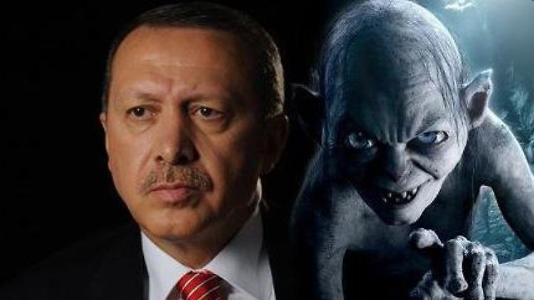 Ein Erdogan-Gollum-Vergleich ist in der Türkei strafbar.