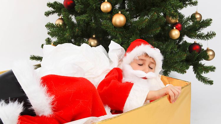 Der Stress vor Weihnachten kann selbst dem Weihnachtsmann zu viel werden.