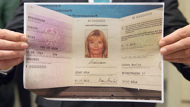 Nicht nur für Erika aus Damaskus: So soll der neue Ausweis für alle Flüchtlinge aussehen.