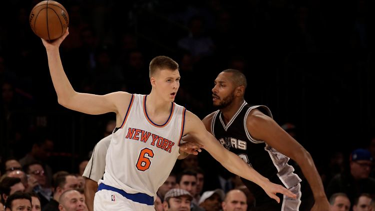 Kristaps Porzingis ist mit einem Schnitt von 13,8 Punkten im ersten Saisonviertel die Nummer drei unter allen Neuen.