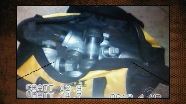 Im Haus des Amokpaars gefundene Rohrbomben.