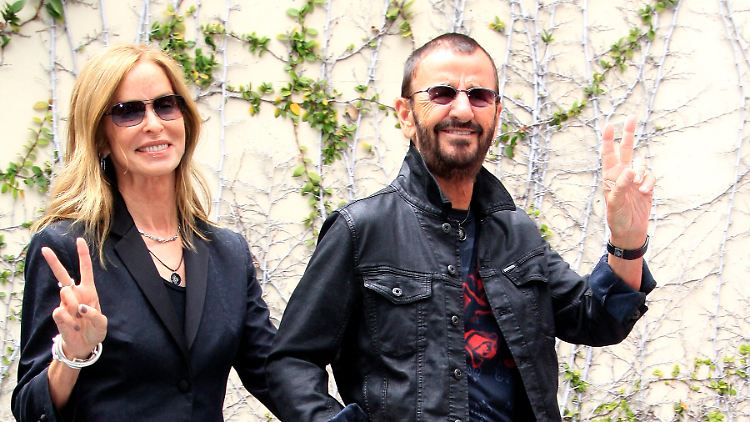 Ringo Starr mit Frau Barbara Bach.