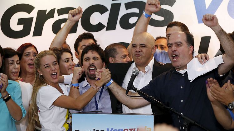 Bei Venezuelas Opposition herrscht Partystimmung. 