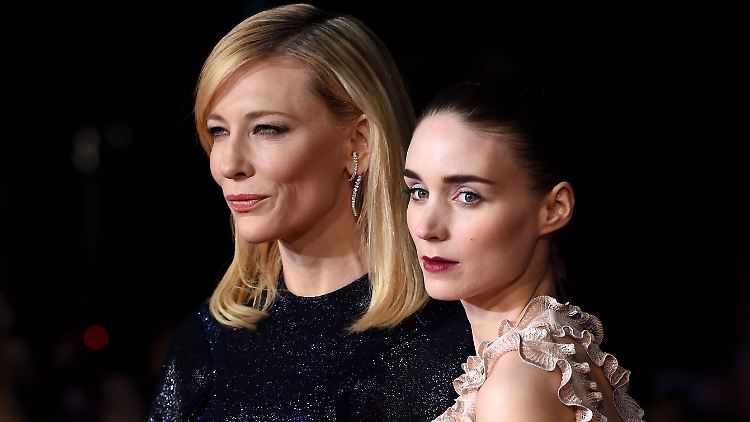 Im aktuellen Film "Carol" ein Paar: Cate Blanchett (r.) und Rooney Mara (l.)