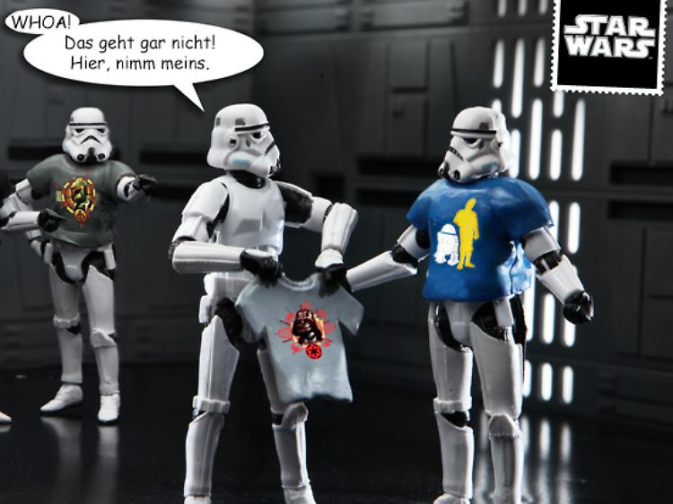 Merchandising kann auch Spaß machen (E-Card zum "Star Wars"-Tag am 4. Mai).