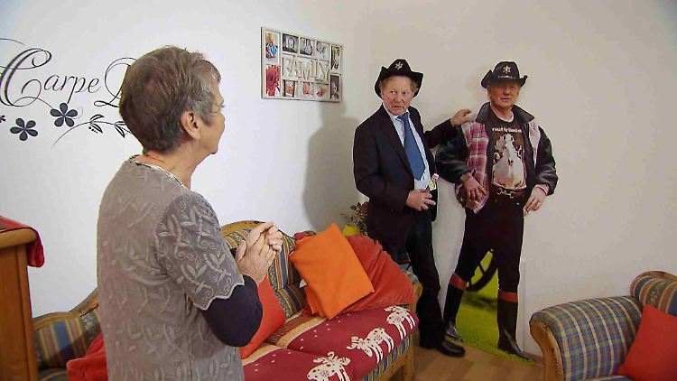 Der geile Gregor als Papp-Aufsteller - wundervoll!