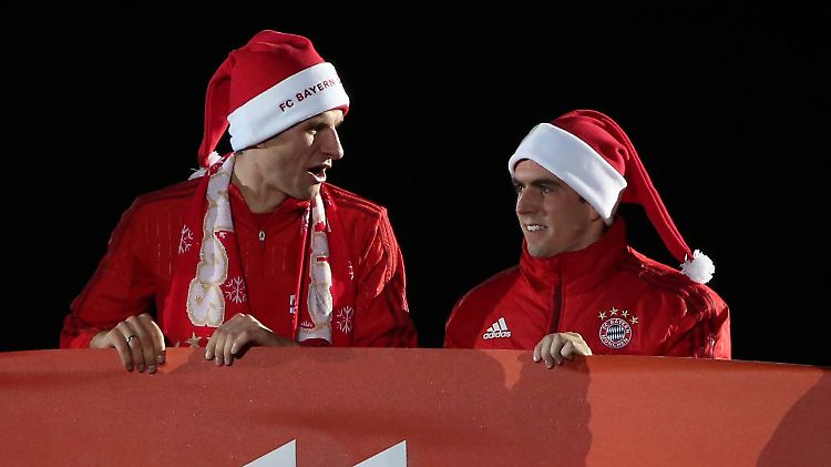 Zwei, die gerne mit Guardiola weitermachen würden: Thomas Müller und Philipp Lahm.