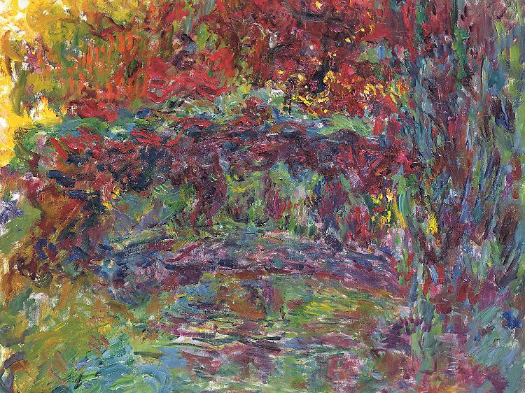 "Die japanische Brücke in Giverny" (1918-24).