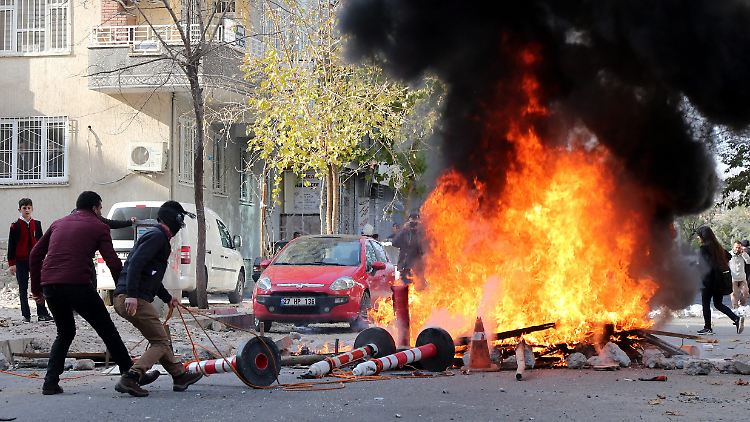 In Diyarbakir kam es in dieser Woche zu Zusammenstößen zwischen der Polizei und kurdischen Protestlern.