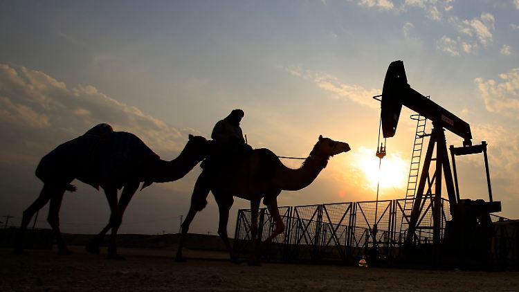 Ölförderung in Bahrain.