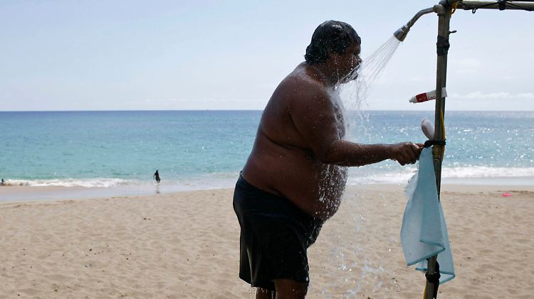 Hier ist es nicht die Dusche allein. Auch der Blick aufs Meer kann die Ideen sprudeln lassen.