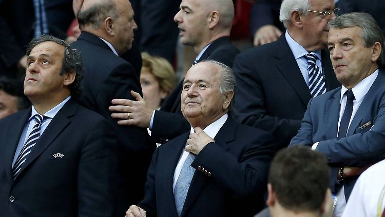 Es war einmal: Michel Platini, Joseph Blatter und Wolfgang Niersbach.