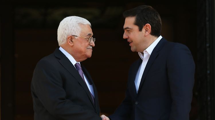Alexis Tripras sagte nach dem Treffen mit Mahmud Abbas, dass Griechenland künftig von "Palästina" sprechen werde.