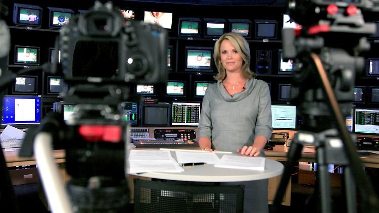 Stephanie zu Guttenberg im Studio von RTL2, ...