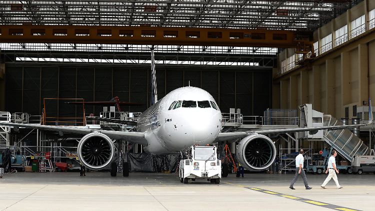 Geht noch nicht in die Luft: der Verkauffschlager A320neo. 