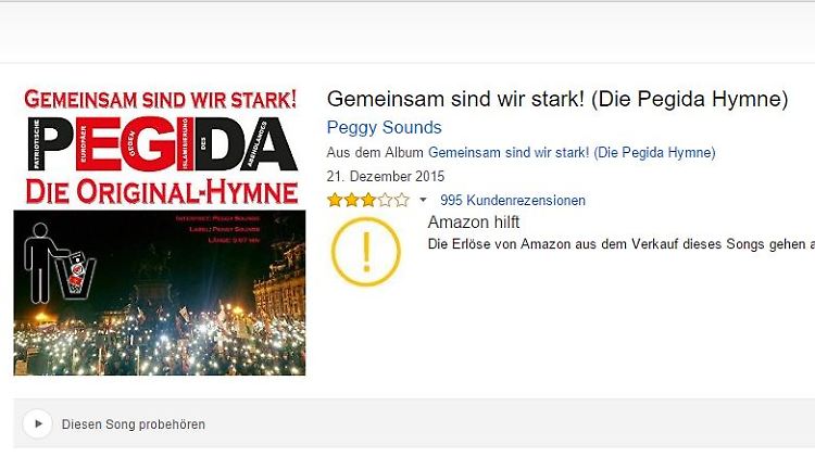 Screenshot der Produktseite bei Amazon.