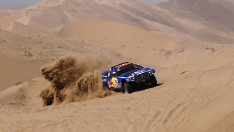 Schwieriges Gelände wie einst bei der Rallye Dakar.