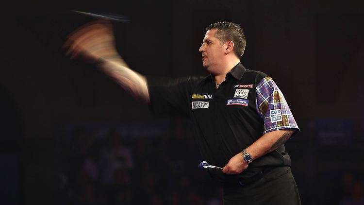 Gary Anderson spielte bislang eine überragende Darts-WM. Beleg dafür: Sein Neundarter im Halbfinale gegen Jelle