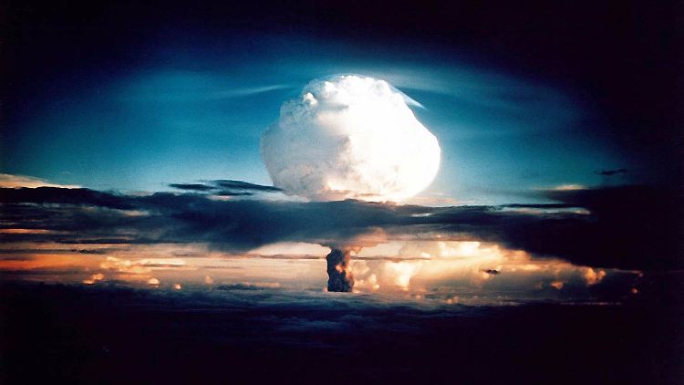 1952 testeten die USA die erste Wasserstoffbombe.