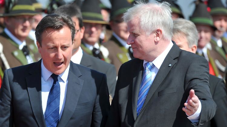 Brüder im Geiste? David Cameron und Horst Seehofer (r.) verstanden sich schon beim G7-Gipfel 2015 ganz gut.